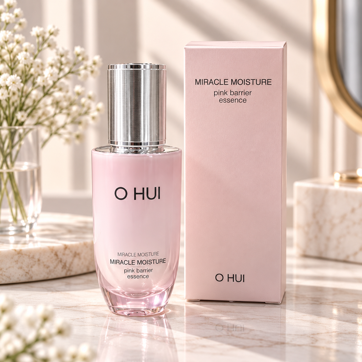 O HUI Miracle Moisture Pink Barrier Essence
